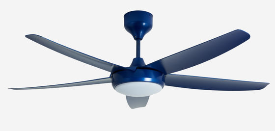Màu xanh 56 Inch hiện đại DC Motor Ceiling Fan điều khiển từ xa với ánh sáng