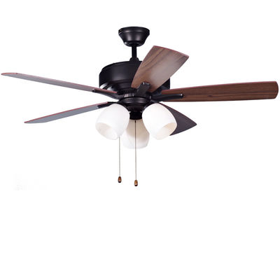 Cổ điển Ventilator trần bằng đồng cổ với động cơ AC dây chuyền kéo nhẹ