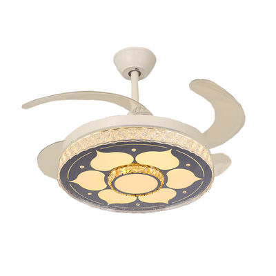 Mùi gió mái gấp DC yên tĩnh với đèn Fan 42 inch với lưỡi liền gấp