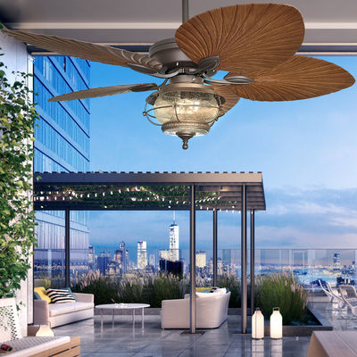 52 inch chống nước quạt trần với ánh sáng 5 ABS Blades thời tiết chống quạt trần