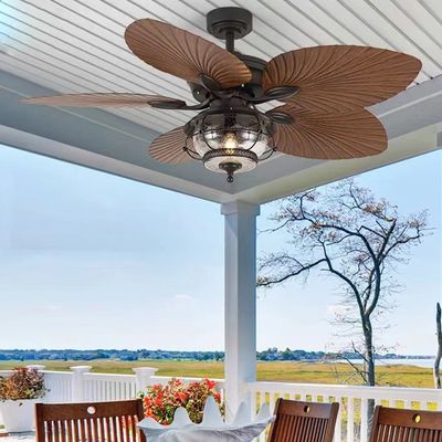 52 inch chống nước quạt trần với ánh sáng 5 ABS Blades thời tiết chống quạt trần