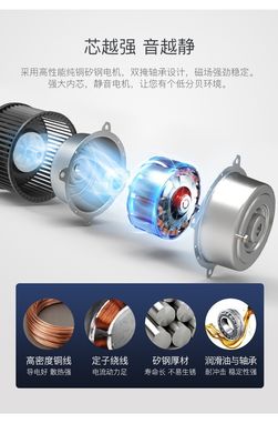 Iron Blades Modern LED Ceiling Fan 55 Inch Ceiling Fan Với Ánh sáng