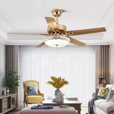 52In Tiết kiệm năng lượng Fan trần Tiếng ồn thấp ABS Five Blade Fan