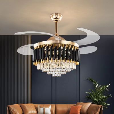 Đèn quạt trần động cơ DC có đèn LED 52 inch 20W