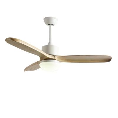 52 inch LED 3 Blade Wood Ceiling Fan DC Motor Light Wood Ceiling Fan