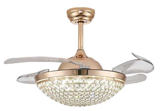42 Inch LED 36W đổi màu Động cơ DC hiện đại quạt trần với ánh sáng