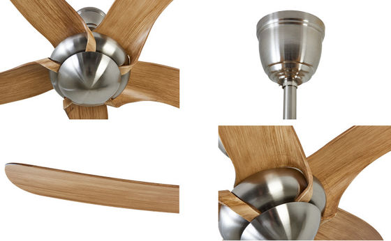 Silver ECO Ống quạt trần châu Âu 52in Ống quạt trần tiết kiệm năng lượng