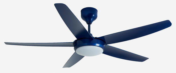 Màu xanh 56 Inch hiện đại DC Motor Ceiling Fan điều khiển từ xa với ánh sáng