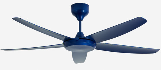 Moderne Blue 56 Inch DC Motor Ceiling Fan điều khiển từ xa không có ánh sáng cho phòng khách