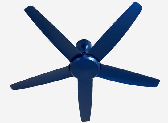 Moderne Blue 56 Inch DC Motor Ceiling Fan điều khiển từ xa không có ánh sáng cho phòng khách