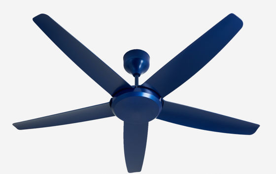Moderne Blue 56 Inch DC Motor Ceiling Fan điều khiển từ xa không có ánh sáng cho phòng khách