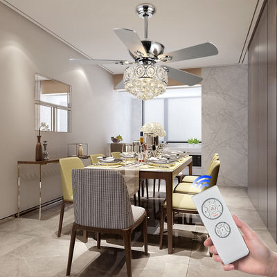 Crystal Fandelier 52 Inch Hugger Ventilator Trần với 5 lưỡi gỗ dán