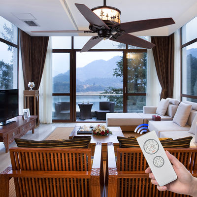 Năm lưỡi liềm người Mỹ quạt trần 52 inch đèn chùm cho phòng ngủ