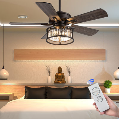 Tốc độ điều chỉnh quạt trần nhà Mỹ 5 lưỡi gỗ dán 42 inch quạt trần nhà