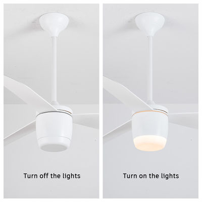 3 Blades ABS DC Ống quạt trần 52 Inch With Light Americana Ống quạt trần