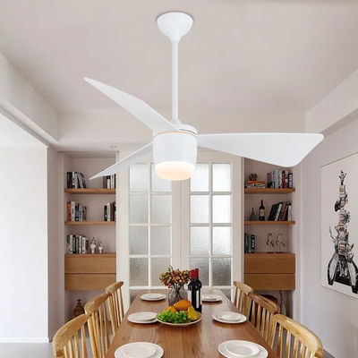 3 Blades ABS DC Ống quạt trần 52 Inch With Light Americana Ống quạt trần