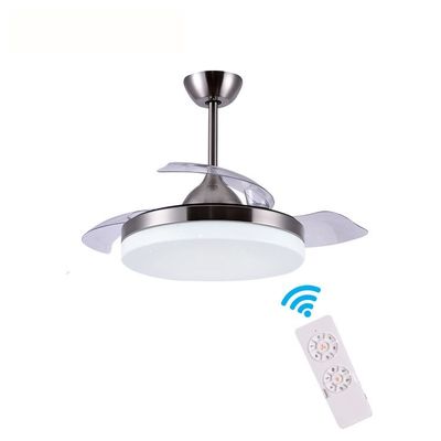 3 màu sắc điều chỉnh đèn lồng quạt trần đèn 36 inch điều khiển từ xa quạt trần vô hình với ánh sáng