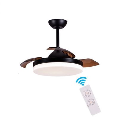 3 màu sắc điều chỉnh đèn lồng quạt trần đèn 36 inch điều khiển từ xa quạt trần vô hình với ánh sáng