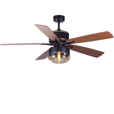 Blades gỗ dán 52 Inch Fan trần Mỹ cho phòng ngủ với ánh sáng