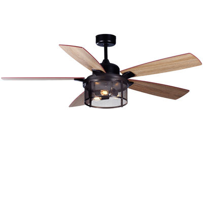 ECO 52In Hoa Kỳ Quạt trần gỗ dán Blades Quạt trần từ xa với ánh sáng