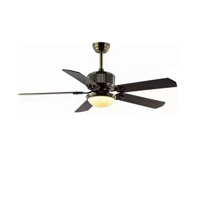 Quạt trần gỗ dán 52 inch với ánh sáng Quạt trần hiện đại với đèn LED