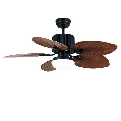 ABS Blades Fan trần nhà hiện đại với ánh sáng 52 inch Đen và nâu