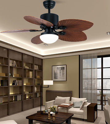 ABS Blades Fan trần nhà hiện đại với ánh sáng 52 inch Đen và nâu