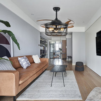 52 Inch chất lượng cao ẩm ẩm quạt trần DC động cơ với phòng ngủ nhẹ thoải mái