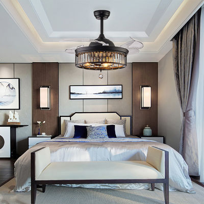Phòng ngủ 52 inch thoải mái chất lượng cao Tiếng ồn thấp Fan trần DC động cơ với ánh sáng