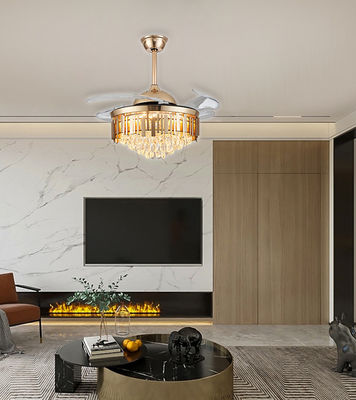 Đèn quạt trần LED không có lưỡi với lưỡi kéo ra