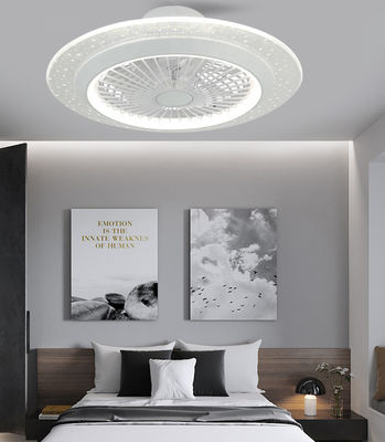 Màu trắng 42 inch không có cánh quạt trần với ánh sáng trang trí tiếng ồn thấp