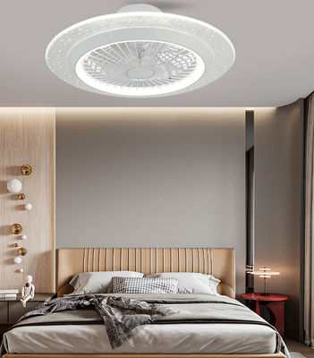 Màu trắng 42 inch không có cánh quạt trần với ánh sáng trang trí tiếng ồn thấp