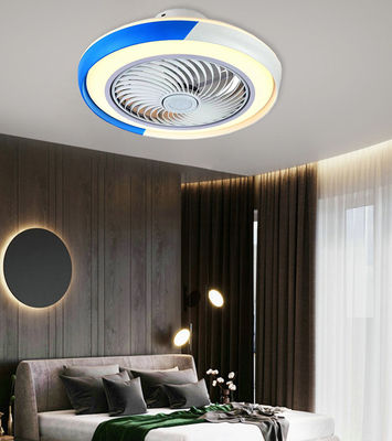Blue And White Crystal Ceiling Fan 42in Quạt đèn chùm với đèn