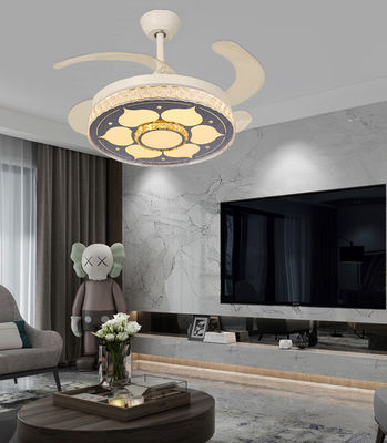 Mùi gió mái gấp DC yên tĩnh với đèn Fan 42 inch với lưỡi liền gấp