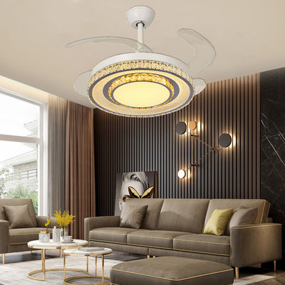 Kiểm soát thông minh Chuỗi quạt blades quạt trần với đèn và lưỡi kéo ra
