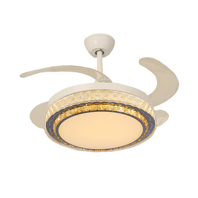 DC Smart Low Profile Ceiling Fan Cửa sổ kéo ra Blade Ceiling Fan với ánh sáng