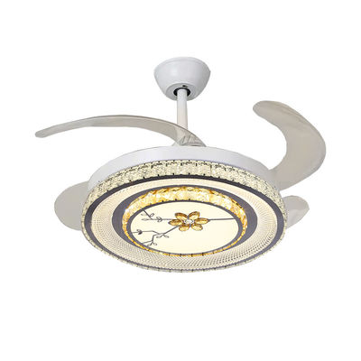 Phòng ngủ ủ quạt trượt trần với đèn LED ủ quạt trần thông minh