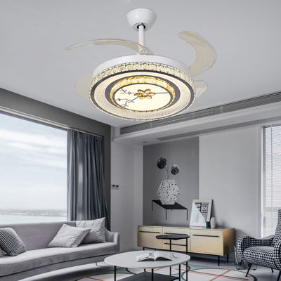 Phòng ngủ ủ quạt trượt trần với đèn LED ủ quạt trần thông minh